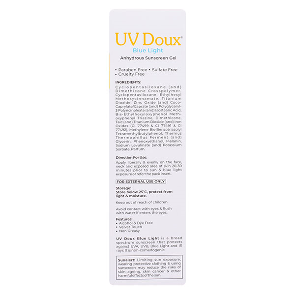UV Doux Blue Light Sunscreen Gel SPF 50 PA+++ - Image 2