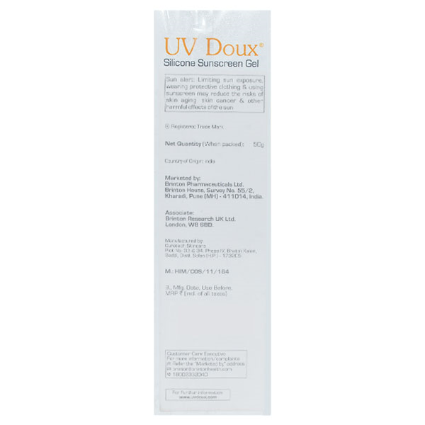 UV Doux Silicone Sunscreen Gel SPF 50, 50g - Image 3
